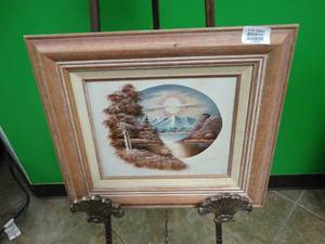 lot 17430 image: Mountain Scene Artwork
