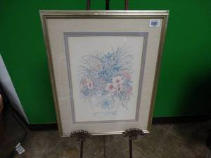 lot 17433 image: Floral Artwork Piece 1132900 by Lawrence in1989