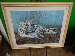 lot 17437 image: White Tigers by Michael Matherly