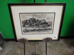 lot 17446 image: Ehrenbreitstein Mit Schiffbrucke Bei Coblenz German Artwork