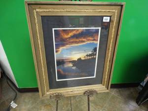 lot 17461 image: Framed Sunset