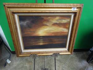 lot 17467 image: Horizon Oil Painting by Betty Stolz