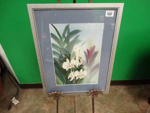 lot 17475 image: Floral Artwork by Henry Choo