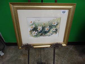 lot 17477 image: Watercolor Floral Art by B. Gambrill
