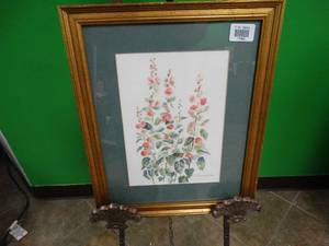 lot 17482 image: Watercolor Florals by B. Gambrill