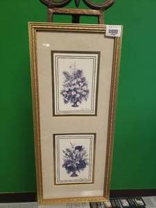 lot 17508 image: Signed Floral Artwork