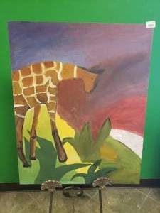 lot 17511 image: Giraffe Painting
