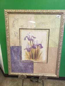lot 17514 image: Vivian Flasch Purple Flower Art