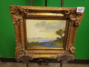 lot 17531 image: Scenic Art by Long in Wood Frame