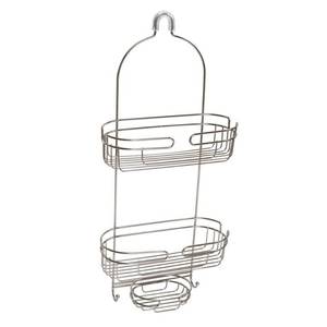 lot 9 image: Zenna Home Over-the-Shower Caddy, Stainless Steel