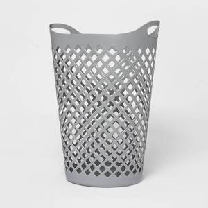 lot 24 image: 2.2bu Flexible Laundry Hamper Gray - Room Essentials