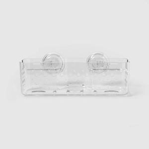 lot 26 image: Suction Medium Basket Clear - Room Essentials