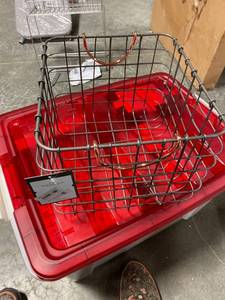 lot 81 image: Storage Baskets Threshold Wire Mile Crate - Black