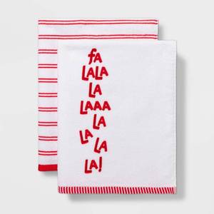 lot 85 image: 2pk Falala Hand Towel Set White - Wondershop