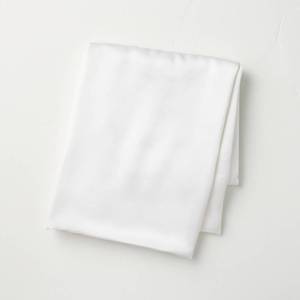 lot 92 image: Standard Solid Silk Pillowcase White - Casaluna