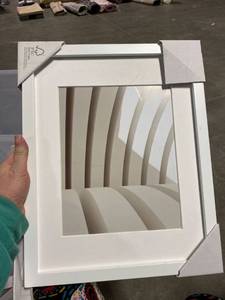 lot 93 image: Design 14x18 Matted To 8x10 Inch Picture Frame - White