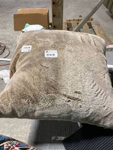 lot 114 image: Threshold brown square throw pillow