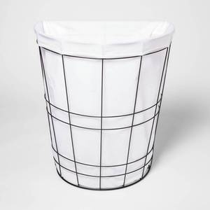 lot 117 image: Metal Wire Basket with Fabric - Room Essentials
