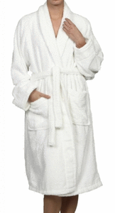 lot 3879 image: 100% Long-Staple Combed Cotton Bath Robe, Large