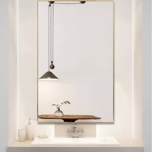 lot 3895 image: Modern Aluminum Alloy Thin Framed Full Length Floor Mirror- Retail$249.49