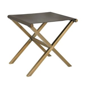 lot 3915 image: Angelo Home Thad Glam Stool Ottoman