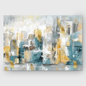 lot 3927 image: Wexford Home City Views I Premium Gallery Wrapped Canvas Wall Art- Retail$95.49