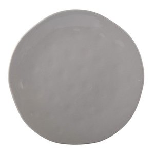 lot 3965 image: Melange Stoneware 6-Piece Salad Plates Set Irregular Shape Collection Service for 6 Microwave, Dishwasher &amp Oven Safe Salad Plate, Grey (6 Each)