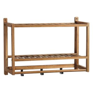 lot 3947 image: Brown- Gallerie Decor Natural Spa Bamboo Wall Organizer