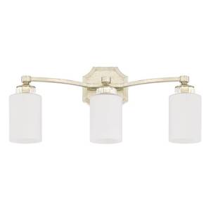 lot 3948 image: Olivia 3-light Winter Gold BathVanity Light Winter Gold- Retail$298.00