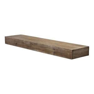 lot 3973 image: American Art Decor Rustic Wood Floating Wall Shelf