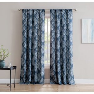lot 3976 image: Inspired Surroundings Window Panel Pair, Alma - Blue