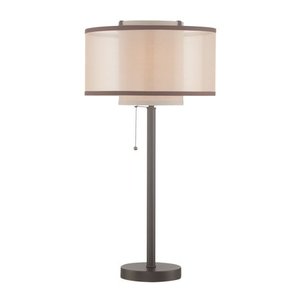 lot 4010 image: Dark Bronze- Lite Source 1-Light Fabrizio Table Lamp- Retail$132.00
