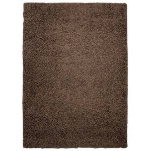 lot 4017 image: Brown- Moon Solid Shag Modern Plush Brown Door Mat 2 ft. by 3 ft.