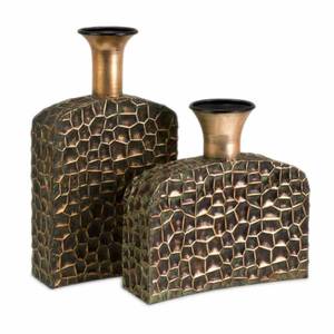 lot 4024 image: Liana Reptilian Angular Bottles (Set of 2)- Retail$85.50