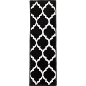 lot 4101 image: Black- Trellis Contemporary Soft Cozy Vibrant Stair Treads - 7 pack&nbsp