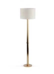 lot 3945 image: Copper Grove Baptisia Brass Floor Lamp BlackBrass Zadar Brass