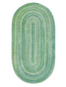 lot 4002 image: Capel Waterway Oval Green Rug- Retail$89.99