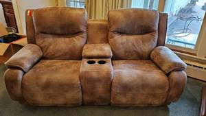 lot 19004 image: Double Recliner Sofa