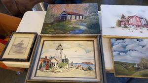 lot 19011 image: Lot Of Paintings
