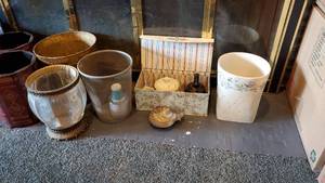 lot 19015 image: Small Decorative Trash Cans, Traveling Salesman Portable Stove