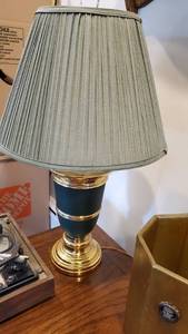 lot 19027 image: Table Lamp, Wall Shelf, Trash Can