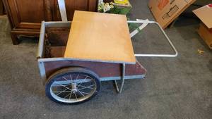 lot 19031 image: Wood Cart, Portable Drafting Table