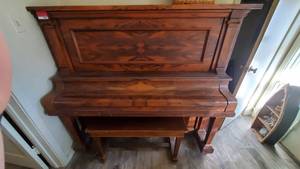 lot 19032 image: Bush & Gerts Piano With Bench
