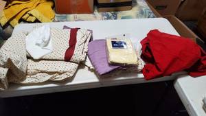 lot 19093 image: Box Of Linens, CDs