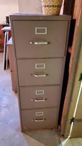 lot 19122 image: File Cabinet, Wood Cabinet, Wood Shelves