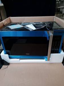 lot 2 image: Galanz 1.7 cu. ft. Over the Range Microwave Oven in Stainless Steel, Silver