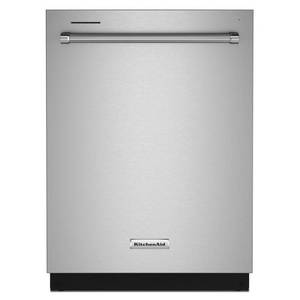 lot 3 image: KitchenAid - 24 Top Control Built-In Dishwasher with Stainless Steel Tub, FreeFlex, 3rd Rack, 44dBA - Stainless Steel With Print Shield Finish