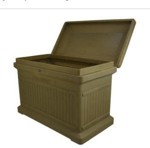 lot 10 image: Oak Standard Horizontal Architectrual ParcelWirx Delivery Drop Box, Dimensions-33.5D x 23.2H x 18W, 25 lbs