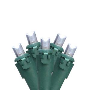 lot 16 image: Northlight Set of 50 Pure White Led Wide Angle Christmas Lights - Green Wire, Qty 36 Boxes