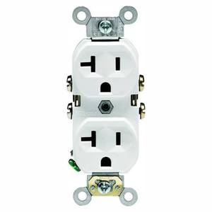lot 79 image: Leviton M02-CBR20-WMP 20A 125V White Receptacle 10 Pack